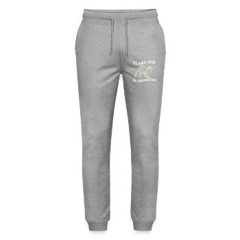 Flare Day In Progress Arthritis Warrior - Stanley/Stella Mover Unisex Organic Jogging Trousers - heather grey - Front - Marisol (170cm) & Nik (191cm)