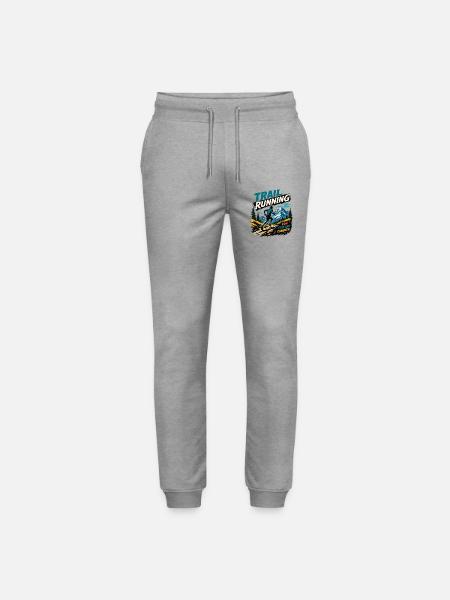 Trailrunning. Lauf. Erkunde. Erobern - Stanley/Stella Unisex Bio Jogginghose Mover  - Grau meliert