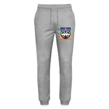 Wolf - Stanley/Stella Unisex Bio Jogginghose Mover  - Grau meliert - Vorne - Marisol (170cm) & Nik (191cm)