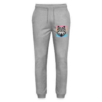 Wolf - Stanley/Stella Unisex Bio Jogginghose Mover  - Grau meliert - Vorne - Marisol (170cm) & Nik (191cm)