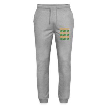 Motif rétro indien Vagator - Pantalon de jogging bio MOVER Stanley/Stella unisexe - gris chiné - Devant - Marisol (170cm) & Nik (191cm)