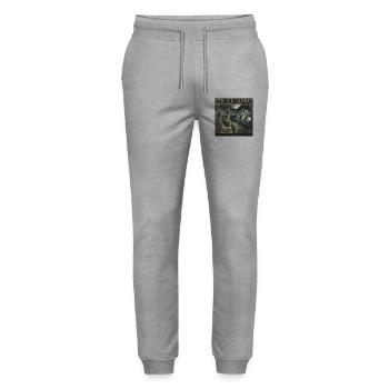 Laverie lavatrice Vintage Horreur Mode LowFi - Pantalon de jogging bio MOVER Stanley/Stella unisexe - gris chiné - Devant - Marisol (170cm) & Nik (191cm)