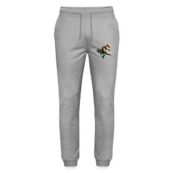 Chipmunk - Stanley/Stella Mover Unisex Organic Jogging Trousers - heather grey - Front - Marisol (170cm) & Nik (191cm)