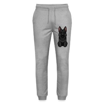 Cadeau berger allemand Berger Noir - Pantalon de jogging bio MOVER Stanley/Stella unisexe - gris chiné - Devant - Marisol (170cm) & Nik (191cm)