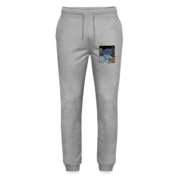 Arts martiaux asiatiques Tiger Dragon - Pantalon de jogging bio MOVER Stanley/Stella unisexe - gris chiné - Devant - Marisol (170cm) & Nik (191cm)