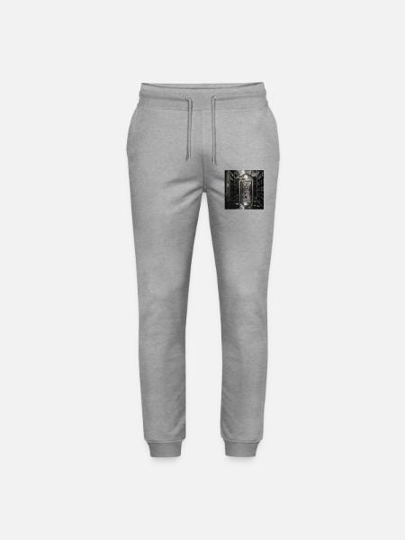 Biblioteca Heron Mistero Crimine Animale Vintage - Pantaloni da jogger unisex ed ecologici Mover di Stanley/Stella - grigio melange