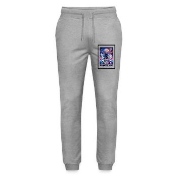 Nous possédons la nuit - Pantalon de jogging bio MOVER Stanley/Stella unisexe - gris chiné - Devant - Marisol (170cm) & Nik (191cm)