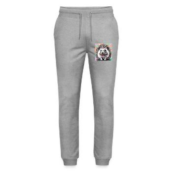 hedgehog - Stanley/Stella Mover Unisex Organic Jogging Trousers - heather grey - Front - Marisol (170cm) & Nik (191cm)