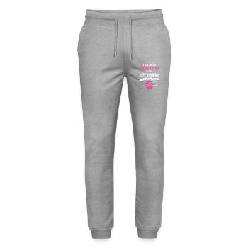Cross Stitch - Stanley/Stella Mover Unisex Organic Jogging Trousers - heather grey - Front - Marisol (170cm) & Nik (191cm)