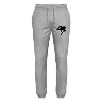 Silhouette du casque de vélo - Pantalon de jogging bio MOVER Stanley/Stella unisexe - gris chiné - Devant - Marisol (170cm) & Nik (191cm)