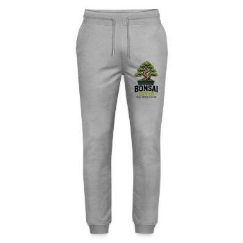 Japanese Bonsai Tree Plant BonsaiLover Bonsai - Stanley/Stella Mover Unisex Organic Jogging Trousers - heather grey - Front - Marisol (170cm) & Nik (191cm)