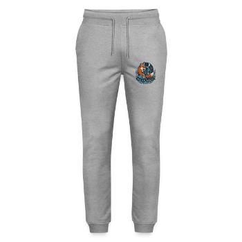 Wild & Wunderbar – Mystischer Fuchs - Stanley/Stella Unisex Bio Jogginghose Mover  - Grau meliert - Vorne - Marisol (170cm) & Nik (191cm)