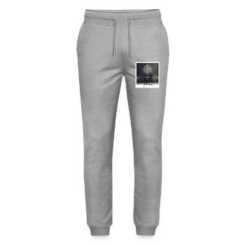Bike - Stanley/Stella Mover Unisex Organic Jogging Trousers - heather grey - Front - Marisol (170cm) & Nik (191cm)