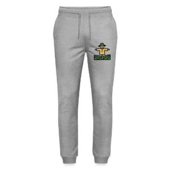 Icône du champ de l’Épouvantail - Pantalon de jogging bio MOVER Stanley/Stella unisexe - gris chiné - Devant - Marisol (170cm) & Nik (191cm)