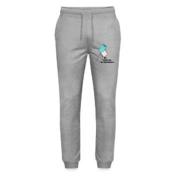 So trinken das die Einheimischen - Stanley/Stella Unisex Bio Jogginghose Mover  - Grau meliert - Vorne - Marisol (170cm) & Nik (191cm)