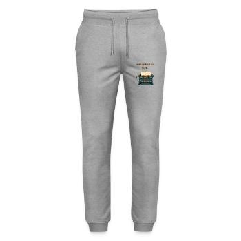 Du bist genau mein Typ - Stanley/Stella Unisex Bio Jogginghose Mover  - Grau meliert - Vorne - Marisol (170cm) & Nik (191cm)
