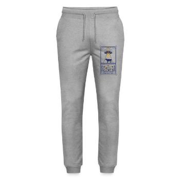 Lustiges Meme, Verlierer, wir machen Po-Sachen - Stanley/Stella Unisex Bio Jogginghose Mover  - Grau meliert - Vorne - Marisol (170cm) & Nik (191cm)