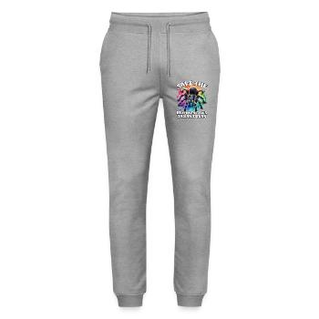 Save Schwarze Vogelspinne - Stanley/Stella Unisex Bio Jogginghose Mover  - Grau meliert - Vorne - Marisol (170cm) & Nik (191cm)