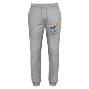 coda_balena2 - Stanley/Stella Unisex Bio Jogginghose Mover  - Grau meliert - Vorne - Marisol (170cm) & Nik (191cm)