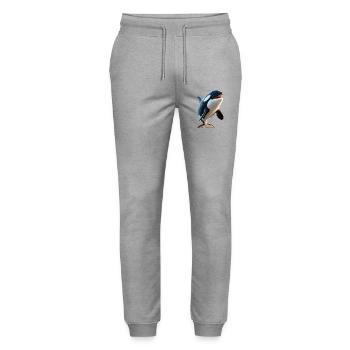 Orca Schwertwal Wal Killerwal Meerestiere Orcas - Stanley/Stella Unisex Bio Jogginghose Mover  - Grau meliert - Vorne - Marisol (170cm) & Nik (191cm)