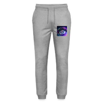 Goa_Eye_PEKE - Pantalon de jogging bio MOVER Stanley/Stella unisexe - gris chiné - Devant - Marisol (170cm) & Nik (191cm)