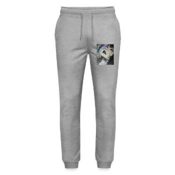 Fiery - Stanley/Stella Mover Unisex Organic Jogging Trousers - heather grey - Front - Marisol (170cm) & Nik (191cm)