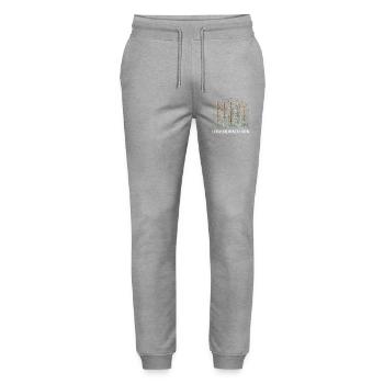 Rechenzentrum Gärtner Nerd Computer Spruch Garten - Stanley/Stella Unisex Bio Jogginghose Mover  - Grau meliert - Vorne - Marisol (170cm) & Nik (191cm)