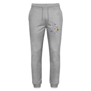 Lateinamerikanischer Widerstand - Stanley/Stella Unisex Bio Jogginghose Mover  - Grau meliert - Vorne - Marisol (170cm) & Nik (191cm)