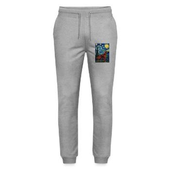 Irischer Zuspieler, Sternennacht – Roter Zuspieler, Hundemama, Vater, - Stanley/Stella Unisex Bio Jogginghose Mover  - Grau meliert - Vorne - Marisol (170cm) & Nik (191cm)