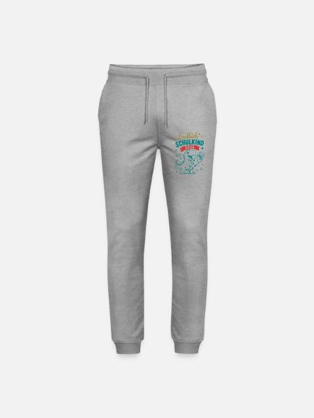 Endlich Schulkind 2026 Dino - Stanley/Stella Unisex Bio Jogginghose Mover - Grau meliert