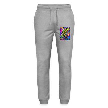 Frosch - Stanley/Stella Unisex Bio Jogginghose Mover  - Grau meliert - Vorne - Marisol (170cm) & Nik (191cm)