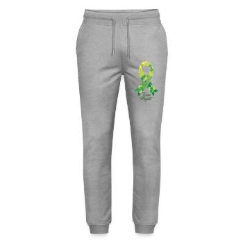 Hen Party Team Mojito Cocktail Bartender - Stanley/Stella Unisex Bio Jogginghose Mover  - Grau meliert - Vorne - Marisol (170cm) & Nik (191cm)