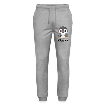 Süßer Cartoon Pinguin Chibi Rawr - Stanley/Stella Unisex Bio Jogginghose Mover  - Grau meliert - Vorne - Marisol (170cm) & Nik (191cm)