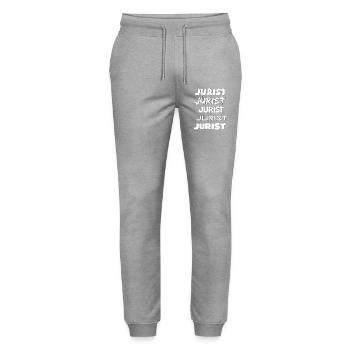 Occupation Lawyer - Stanley/Stella Mover Unisex Organic Jogging Trousers - heather grey - Front - Marisol (170cm) & Nik (191cm)