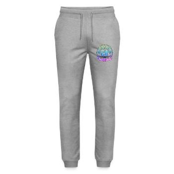 Malle 2028 - Pantalon de jogging bio MOVER Stanley/Stella unisexe - gris chiné - Devant - Marisol (170cm) & Nik (191cm)