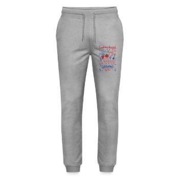 Jardinage urbain Jardinage obsédé par la culture - Pantalon de jogging bio MOVER Stanley/Stella unisexe - gris chiné - Devant - Marisol (170cm) & Nik (191cm)