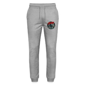 Le craquement des mers - Pantalon de jogging bio MOVER Stanley/Stella unisexe - gris chiné - Devant - Marisol (170cm) & Nik (191cm)
