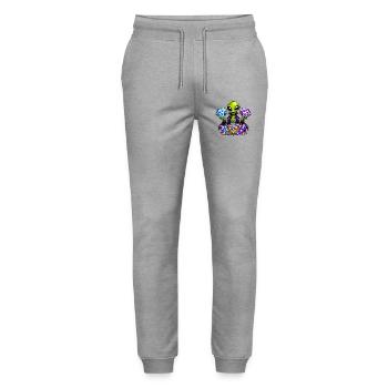 Alienischer Schatzmagier - Stanley/Stella Unisex Bio Jogginghose Mover  - Grau meliert - Vorne - Marisol (170cm) & Nik (191cm)