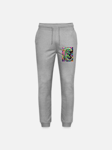 Gecko - Stanley/Stella Mover Unisex Organic Jogging Trousers - heather grey