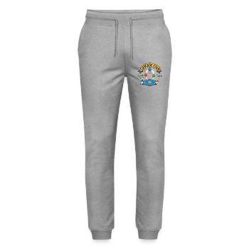 CALME EN CASCADE - Pantalon de jogging bio MOVER Stanley/Stella unisexe - gris chiné - Devant - Marisol (170cm) & Nik (191cm)