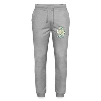 Notre rythme naturel d’amour - Pantalon de jogging bio MOVER Stanley/Stella unisexe - gris chiné - Devant - Marisol (170cm) & Nik (191cm)