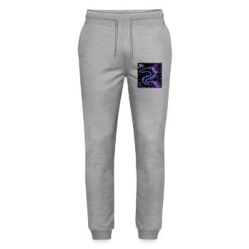 Semantischer Schleim - System Error - Stanley/Stella Unisex Bio Jogginghose Mover  - Grau meliert - Vorne - Marisol (170cm) & Nik (191cm)