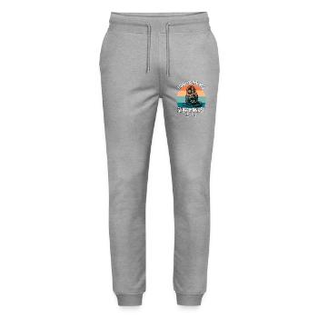 Schneeaffe Snow Monkey - Stanley/Stella Unisex Bio Jogginghose Mover  - Grau meliert - Vorne - Marisol (170cm) & Nik (191cm)