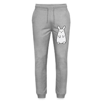 Lustiger Hase - Stanley/Stella Unisex Bio Jogginghose Mover  - Grau meliert - Vorne - Marisol (170cm) & Nik (191cm)