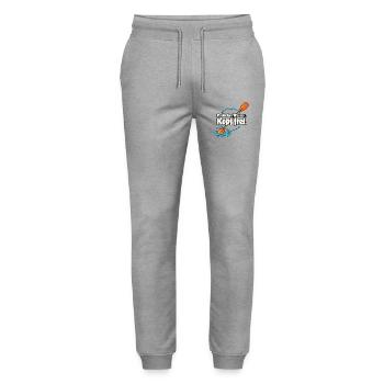 Paddelsport Paddler Kajak Kanu SUP Wassersport - Stanley/Stella Unisex Bio Jogginghose Mover  - Grau meliert - Vorne - Marisol (170cm) & Nik (191cm)