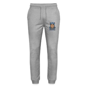 Shoebill – Geht dich nichts an - Stanley/Stella Unisex Bio Jogginghose Mover  - Grau meliert - Vorne - Marisol (170cm) & Nik (191cm)