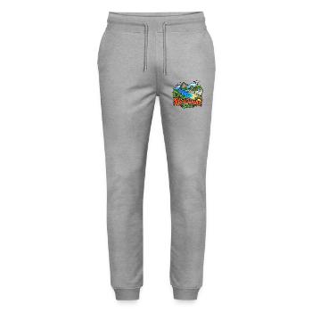 Rio de Janeiro Brasilien – Buntes Urlaubsmotiv - Stanley/Stella Unisex Bio Jogginghose Mover  - Grau meliert - Vorne - Marisol (170cm) & Nik (191cm)