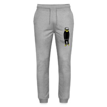 emo - Stanley/Stella Unisex Bio Jogginghose Mover  - Grau meliert - Vorne - Marisol (170cm) & Nik (191cm)