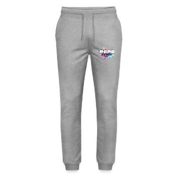 Best Mom, Mother's Day, Mom, Mommy, Supermom - Stanley/Stella Mover Unisex Organic Jogging Trousers - heather grey - Front - Marisol (170cm) & Nik (191cm)
