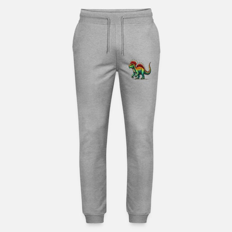 Dinosaur - Stanley/Stella Mover Unisex Organic Jogging Trousers - heather grey